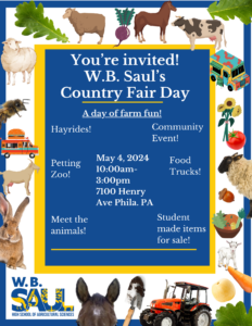 Flier for May 4 Country Fair Day