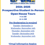 List of open house dates