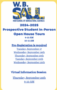 List of open house dates